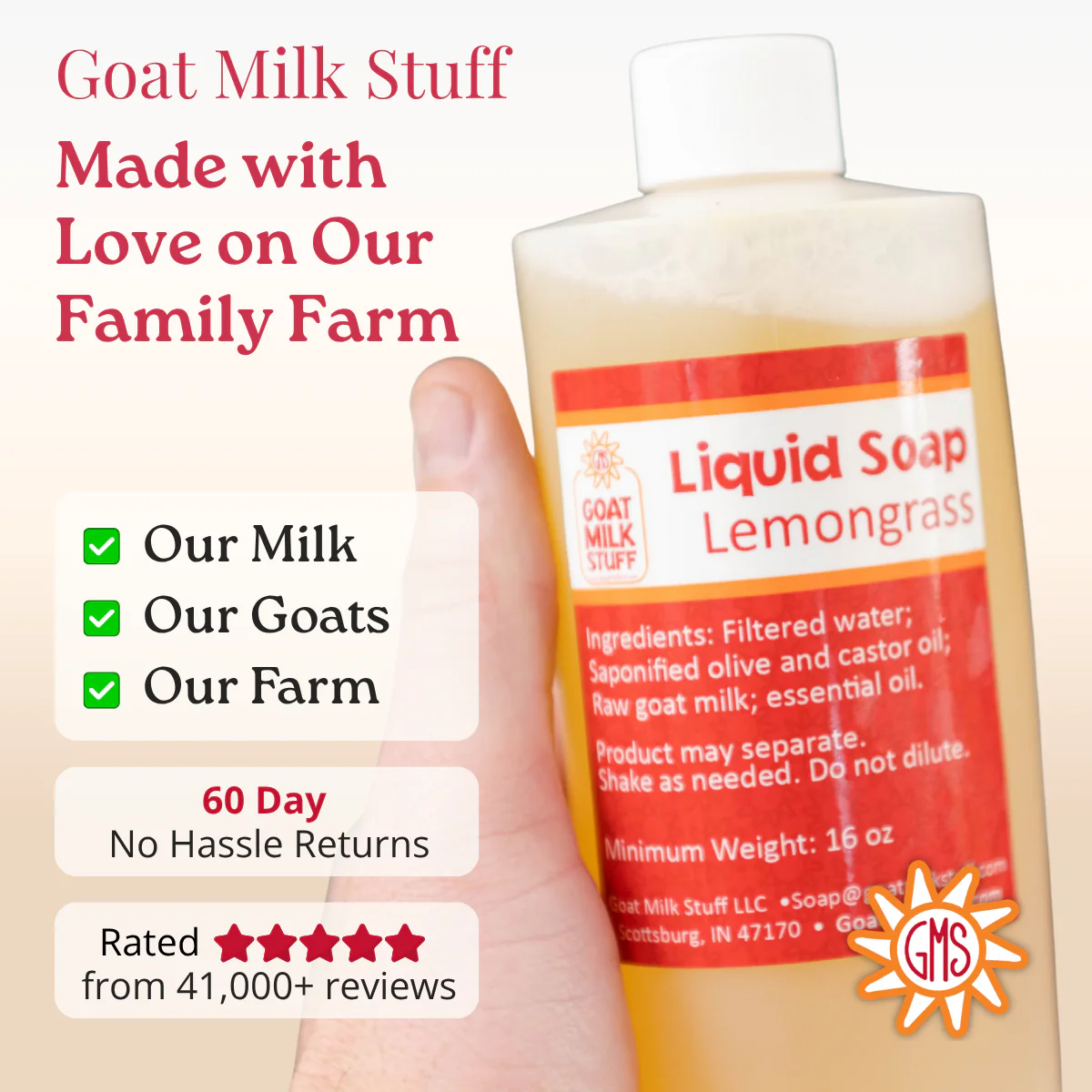 Rosemary Mint Foamer Bottle Liquid Goat Milk Soap - Image 11